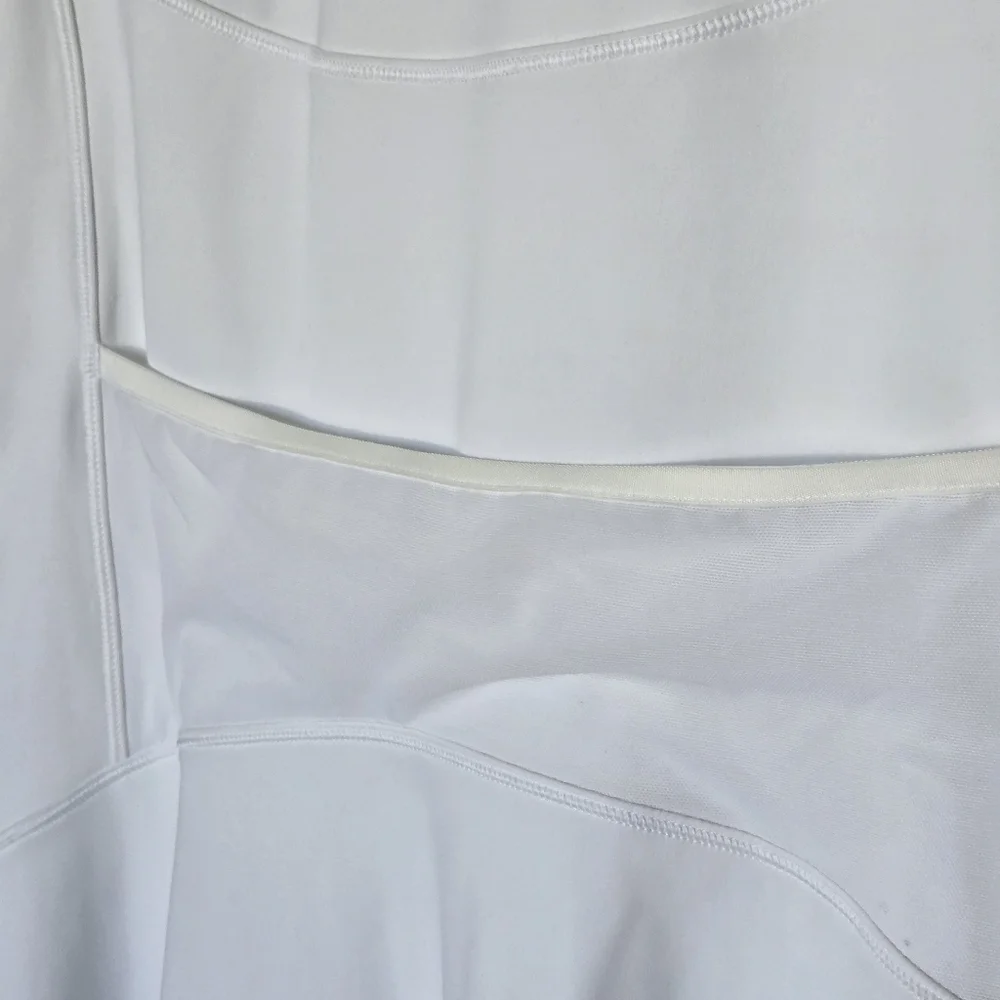 Athleta Ace Tennis Pickleball Athletic Dress White Sleeveless Size L